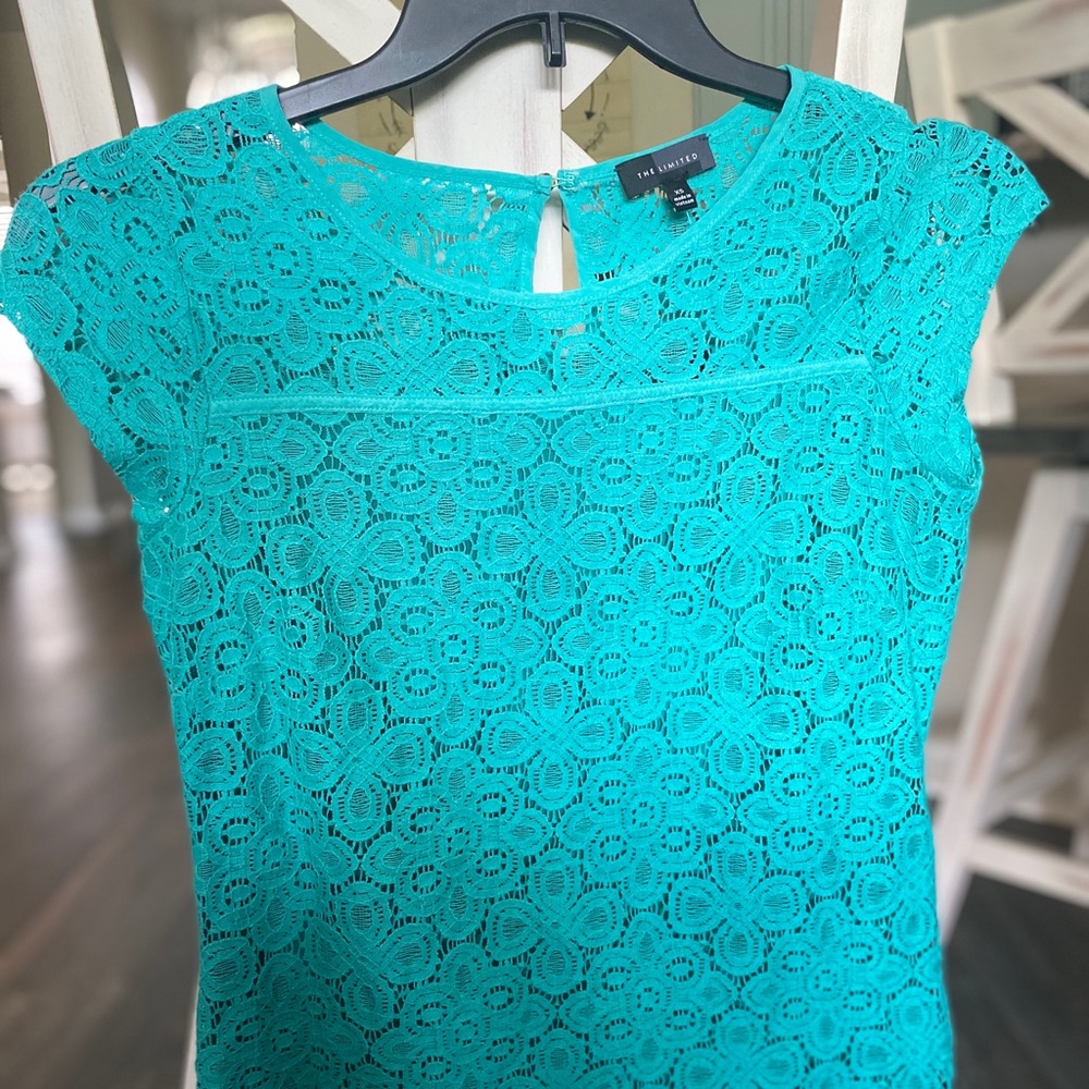 Lace Short Sleeve/Cotton Back- The Limited